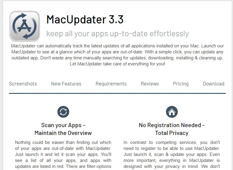 MAc updater